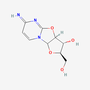 (2R,3R,3aS)-2-(hydroxymethyl)-6-imino-2,3,3a,9a-tetrahydrofuro[1,2]oxazolo[3,4-a]pyrimidin-3-ol