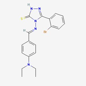 3-(2-bromophenyl)-4-[(E)-[4-(diethylamino)phenyl]methylideneamino]-1H-1,2,4-triazole-5-thione