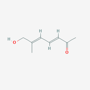 molecular formula C8H12O2 B1237186 (E,E)-2-methyl-6-oxohepta-2,4-dienol 