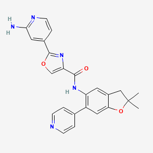 molecular formula C24H21N5O3 B12371936 DW18134 