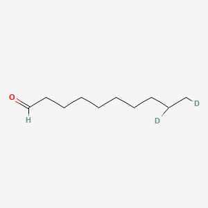 molecular formula C10H20O B12371972 Decyl aldehyde-d2 