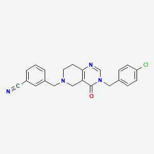 molecular formula C22H19ClN4O B12371983 Anticancer agent 230 
