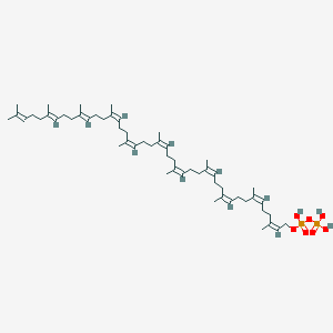 molecular formula C55H92O7P2 B1237199 Di-trans,poly-cis-undecaprenyl diphosphate 
