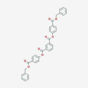 molecular formula C36H26O8 B012372 Di(p-benzyloxycarbonylphenyl)isophthalate CAS No. 100559-67-9