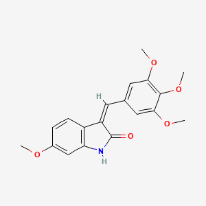 molecular formula C19H19NO5 B12372073 Tubulin inhibitor 9 