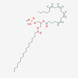 molecular formula C40H71O8P B1237208 1-heptadecanoyl, 2-(5Z,8Z,11Z,14Z-eicosatetraenoyl)-sn-glycero-3-phosphate 