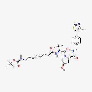molecular formula C35H53N5O6S B12372104 VH032-C6-NH-Boc 