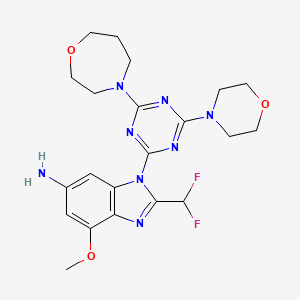 molecular formula C21H26F2N8O3 B12372123 KTC1101 