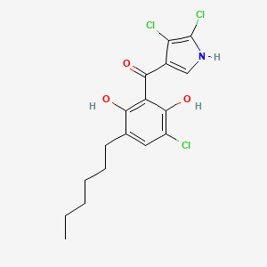 molecular formula C17H18Cl3NO3 B12372170 Celastramycin A (isomer) 