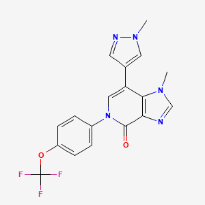 molecular formula C18H14F3N5O2 B12372202 GDC-3280 CAS No. 1590403-33-0