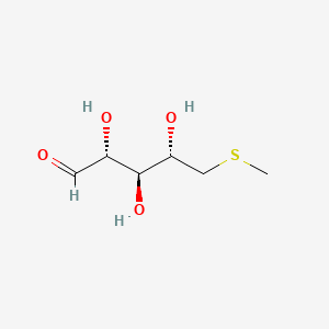 molecular formula C6H12O4S B1237225 S-methyl-5-thio-D-ribose 