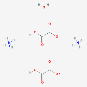 molecular formula C4H12N2O9 B1237226 Ammonium hydrogen oxalate hemihydrate CAS No. 5972-72-5