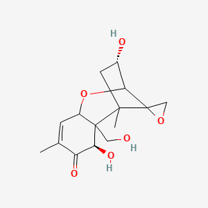 molecular formula C15H20O6 B1237227 Trichothec-9-en-8-one, 12,13-epoxy-3,7,15-trihydroxy-, (3alpha,7alpha)- 