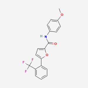 N-(4-methoxyphenyl)-5-[2-(trifluoromethyl)phenyl]-2-furancarboxamide