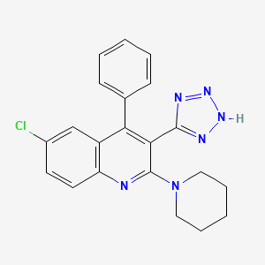 molecular formula C21H19ClN6 B12372408 RO6806051 