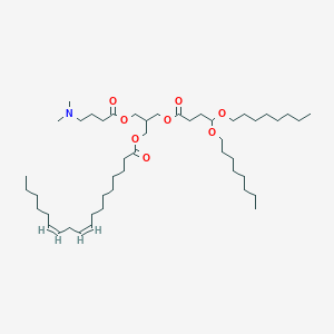 molecular formula C48H89NO8 B12372415 [2-[4-(dimethylamino)butanoyloxymethyl]-3-(4,4-dioctoxybutanoyloxy)propyl] (9Z,12Z)-octadeca-9,12-dienoate 