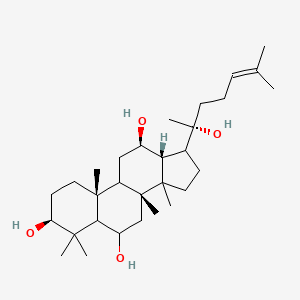 (3S,8R,10R,12R,13R)-17-[(2R)-2-hydroxy-6-methylhept-5-en-2-yl]-4,4,8,10,14-pentamethyl-2,3,5,6,7,9,11,12,13,15,16,17-dodecahydro-1H-cyclopenta[a]phenanthrene-3,6,12-triol
