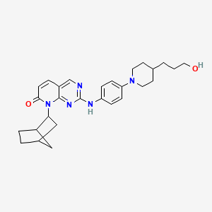 8-Bicyclo[2.2.1]hept-2-yl-2-{4-[4-(3-hydroxypropyl)piperidin-1-yl]phenylamino}-8H-pyrido[2,3-d]pyrimidin-7-one