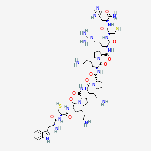 molecular formula C62H99N21O11S2 B12372563 Tiger17 
