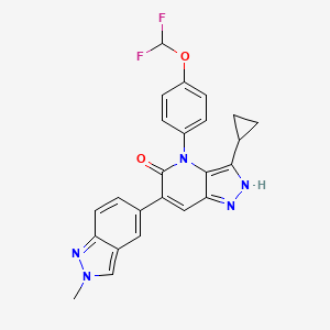 molecular formula C24H19F2N5O2 B12372632 AZ'9567 