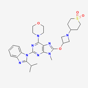molecular formula C28H36N8O4S B12372640 GNE-293 