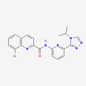 molecular formula C20H17BrN6O B12372641 JT21-25 