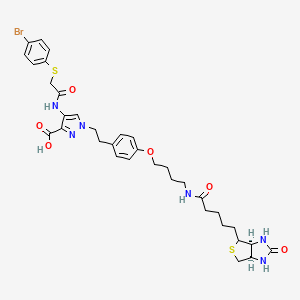 molecular formula C34H41BrN6O6S2 B12372749 Biotin-tagged KR-33493 