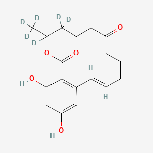 molecular formula C18H22O5 B12372754 rac Zearalenone-d6 