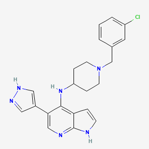 molecular formula C22H23ClN6 B12372758 Jak-IN-36 