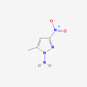 molecular formula C4H6N4O2 B123728 5-Methyl-3-nitro-1H-pyrazol-1-amine CAS No. 151588-03-3
