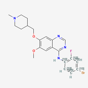 molecular formula C22H24BrFN4O2 B12372818 Vandetanib-13C6 