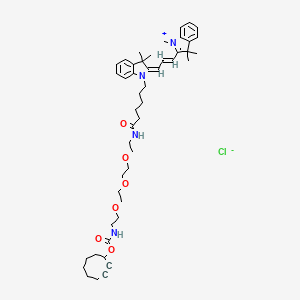 molecular formula C47H65ClN4O6 B12372832 Cy3-PEG3-SCO 