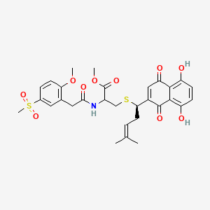 molecular formula C30H33NO10S2 B12372850 PKM2 activator 6 