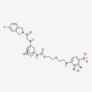 molecular formula C31H36FN7O7 B12372904 DPP-8/9 probe-1 