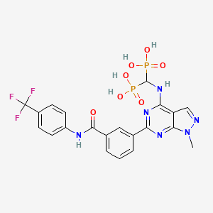 molecular formula C21H19F3N6O7P2 B12372921 RB-07-16 