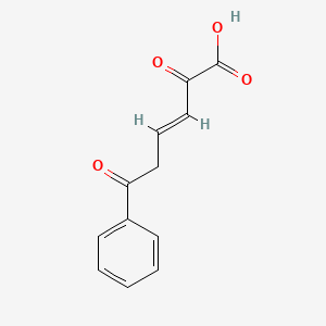 molecular formula C12H10O4 B1237293 2,6-Dioxo-6-phenylhexa-3-enoic acid 