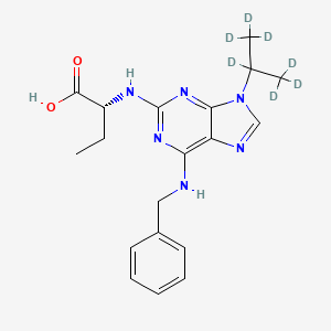 molecular formula C19H24N6O2 B12373013 Seliciclib Carboxylic Acid-d7 