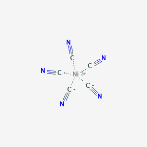 molecular formula C5N5Ni-2 B1237302 pentacyanidonickelate(III) 