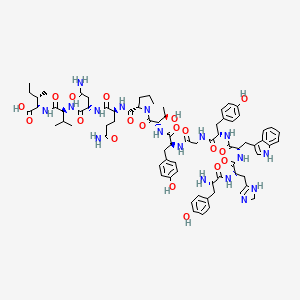 molecular formula C75H97N17O19 B12373029 DSPE-PEG1000-GE11 