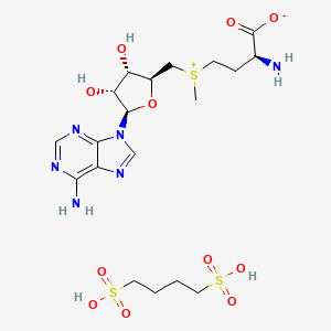 molecular formula C19H32N6O11S3 B12373038 Ademetionine butanedisulfonate CAS No. 200393-05-1