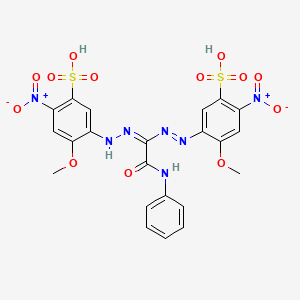 1,5-Bis(2-methoxy-4-nitro-5-sulfophenyl)-3-((phenylamino)carbonyl)formazan