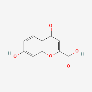 molecular formula C10H6O5 B1237307 7-Hydroxy-4-oxo-4H-chromene-2-carboxylic acid CAS No. 30113-83-8