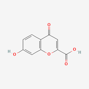 molecular formula C10H6O5 B1237307 7-Hydroxy-4-oxo-4H-chromen-2-carboxylic acid CAS No. 30113-83-8