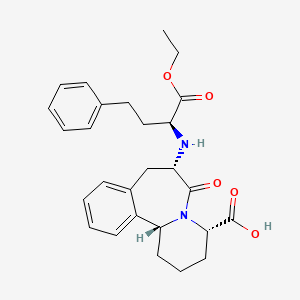 (4S,7S,12bR)-7-[[(2S)-1-ethoxy-1-oxo-4-phenylbutan-2-yl]amino]-6-oxo-2,3,4,7,8,12b-hexahydro-1H-pyrido[2,1-a][2]benzazepine-4-carboxylic acid