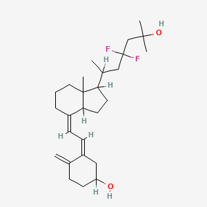 molecular formula C27H42F2O2 B1237313 23,23-Difluoro-25-hydroxyvitamin D3 CAS No. 95826-03-2