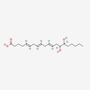 molecular formula C20H34O4 B1237316 14,15-Dihydroxy-5,8,11-eicosatrienoic acid CAS No. 79551-81-8