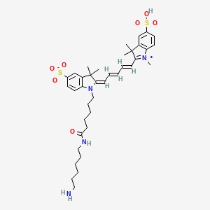 molecular formula C38H52N4O7S2 B12373184 Sulfo-Cy5 amine 