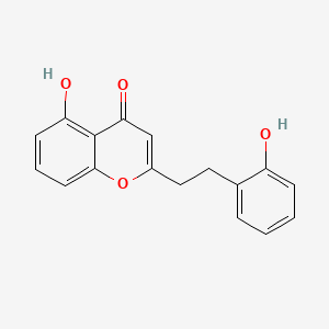 molecular formula C17H14O4 B12373191 5-Hydroxy-2-[2-(2-hydroxyphenyl)ethyl]chromone 