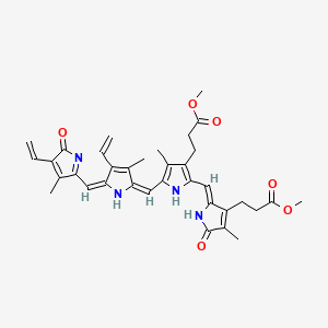 molecular formula C35H38N4O6 B1237328 Biliverdin IX beta dimethyl ester CAS No. 24769-92-4