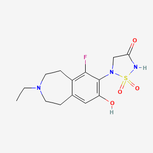 molecular formula C14H18FN3O4S B12373319 Ptpn2/1-IN-3 